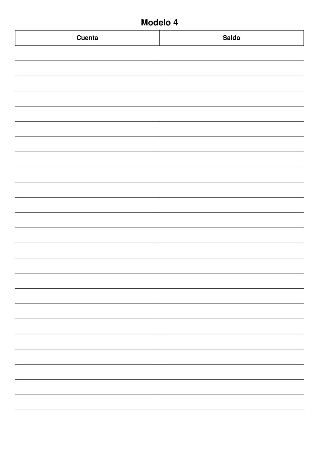⭐ Hoja De Balance Contabilidad Para Imprimir » 【 Descargar Gratis 】 🖨