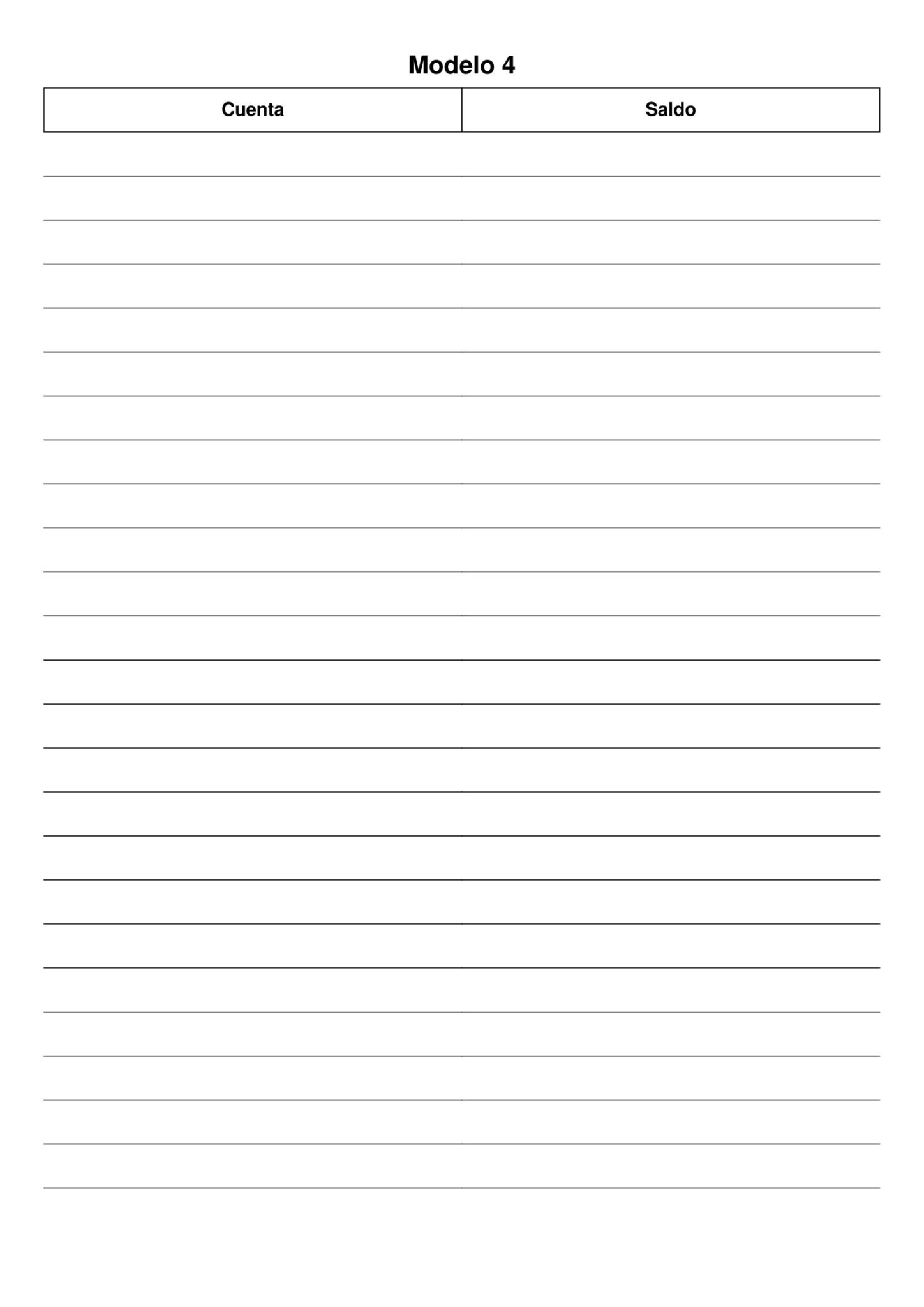 ⭐ Hoja De Balance Contabilidad Para Imprimir » 【 Descargar Gratis 】 🖨